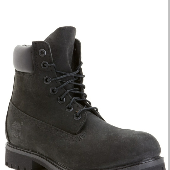 Timberland 6" Premium Waterproof Boots - Men's Black Nubuck - Picture 11 of 14